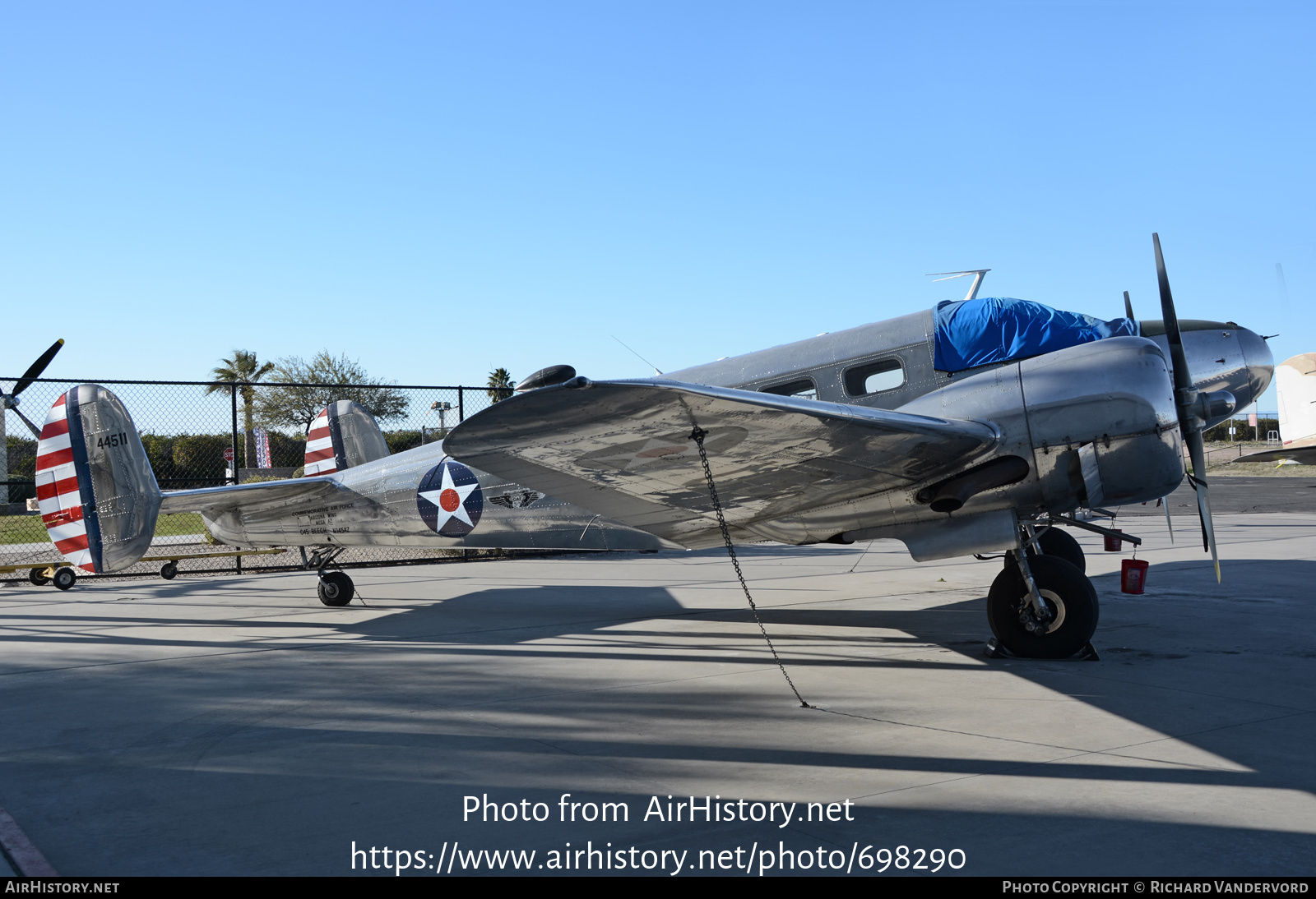 Aircraft Photo of N145AZ / 44511 | Beech D18S | Commemorative Air Force | USA - Air Force | AirHistory.net #698290