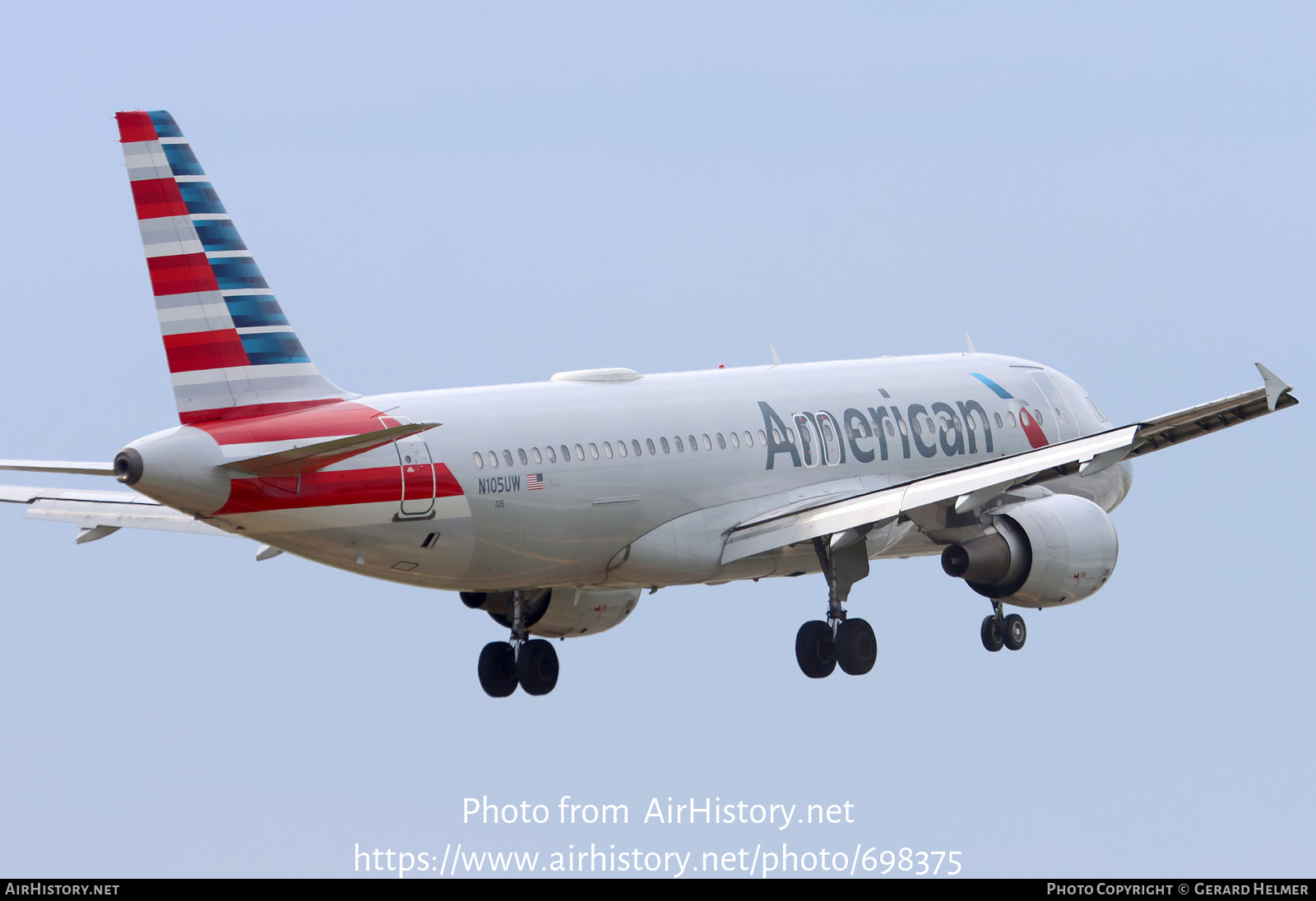 Aircraft Photo of N105UW | Airbus A320-214 | American Airlines | AirHistory.net #698375