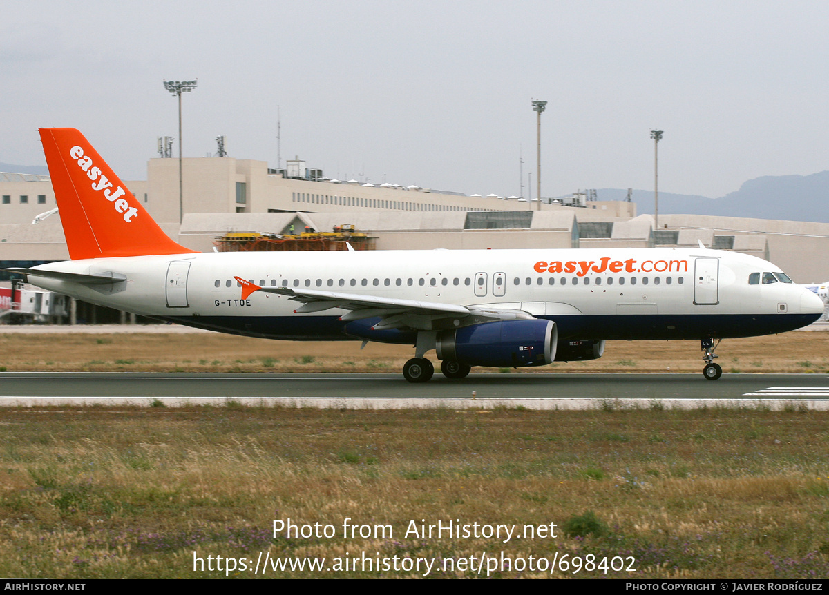 Aircraft Photo of G-TTOE | Airbus A320-232 | EasyJet | AirHistory.net #698402