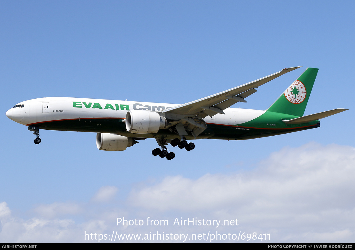 Aircraft Photo of B-16789 | Boeing 777-F | EVA Air Cargo | AirHistory.net #698411