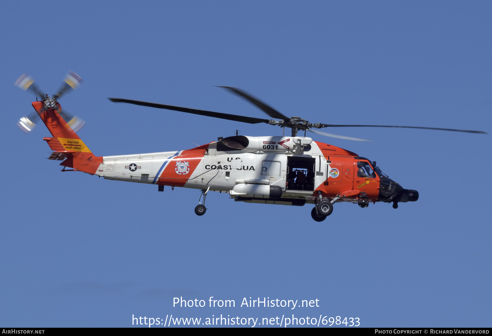 Aircraft Photo of 6031 | Sikorsky MH-60T Jayhawk (S-70B-5) | USA - Coast Guard | AirHistory.net #698433