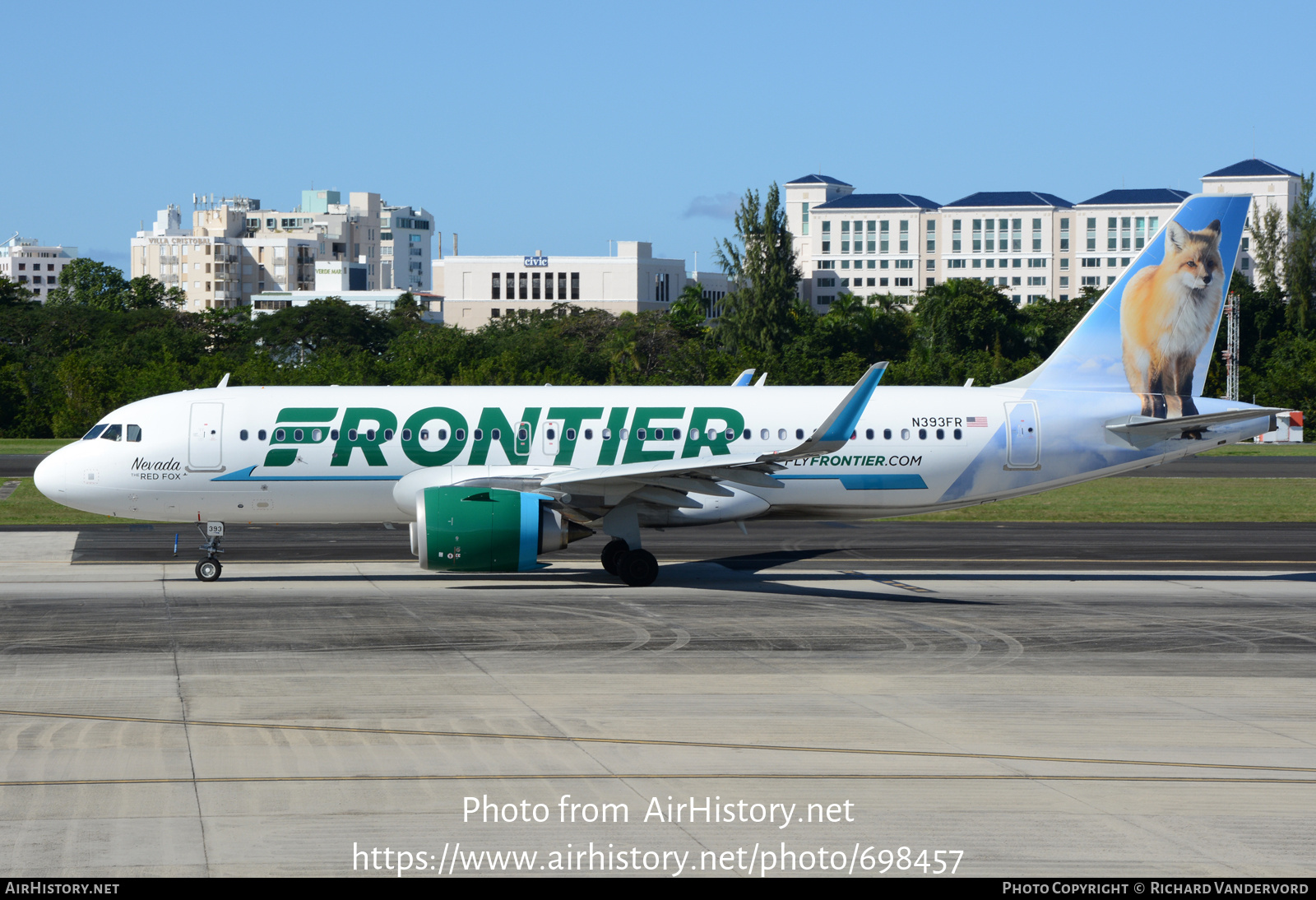 Aircraft Photo of N393FR | Airbus A320-251N | Frontier Airlines | AirHistory.net #698457