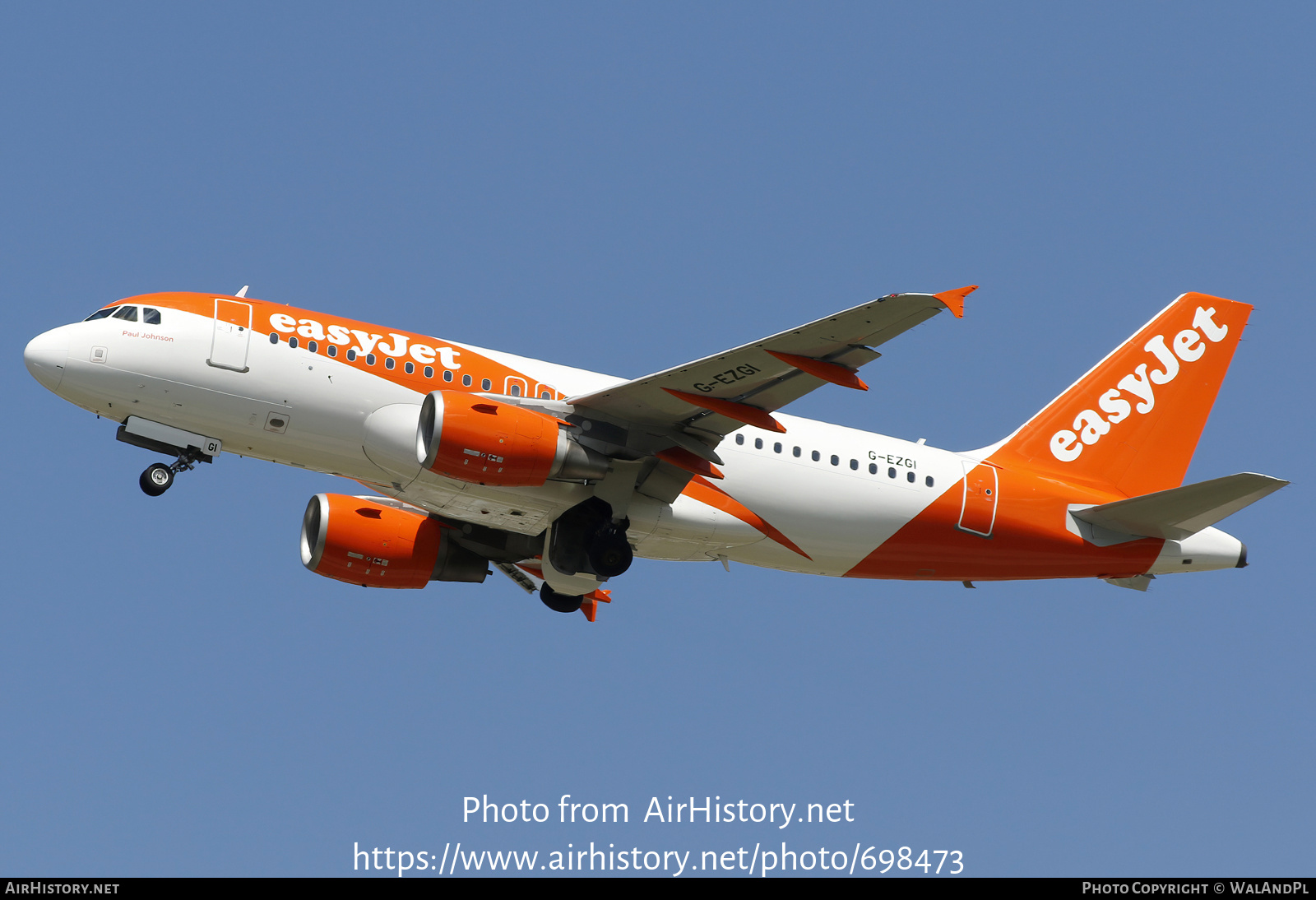 Aircraft Photo of G-EZGI | Airbus A319-111 | EasyJet | AirHistory.net #698473