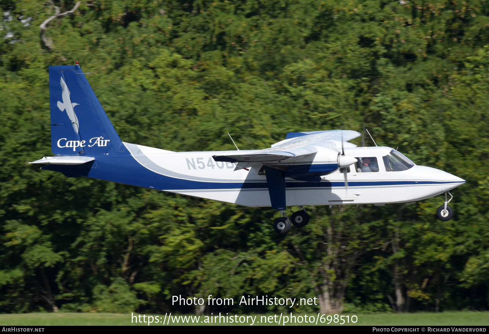 Aircraft Photo of N540BN | Pilatus Britten-Norman BN-2B-20 Islander | Cape Air | AirHistory.net #698510