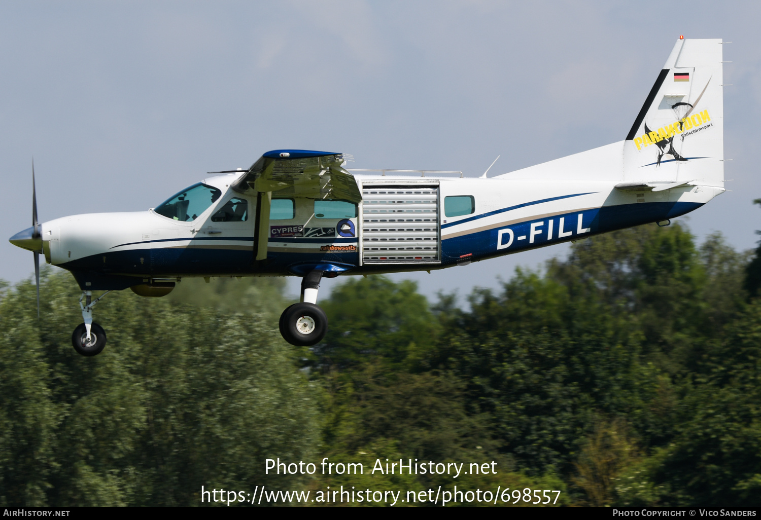 Aircraft Photo of D-FILL | Cessna 208 Caravan I | Paranodon Fallschirmsport | AirHistory.net #698557