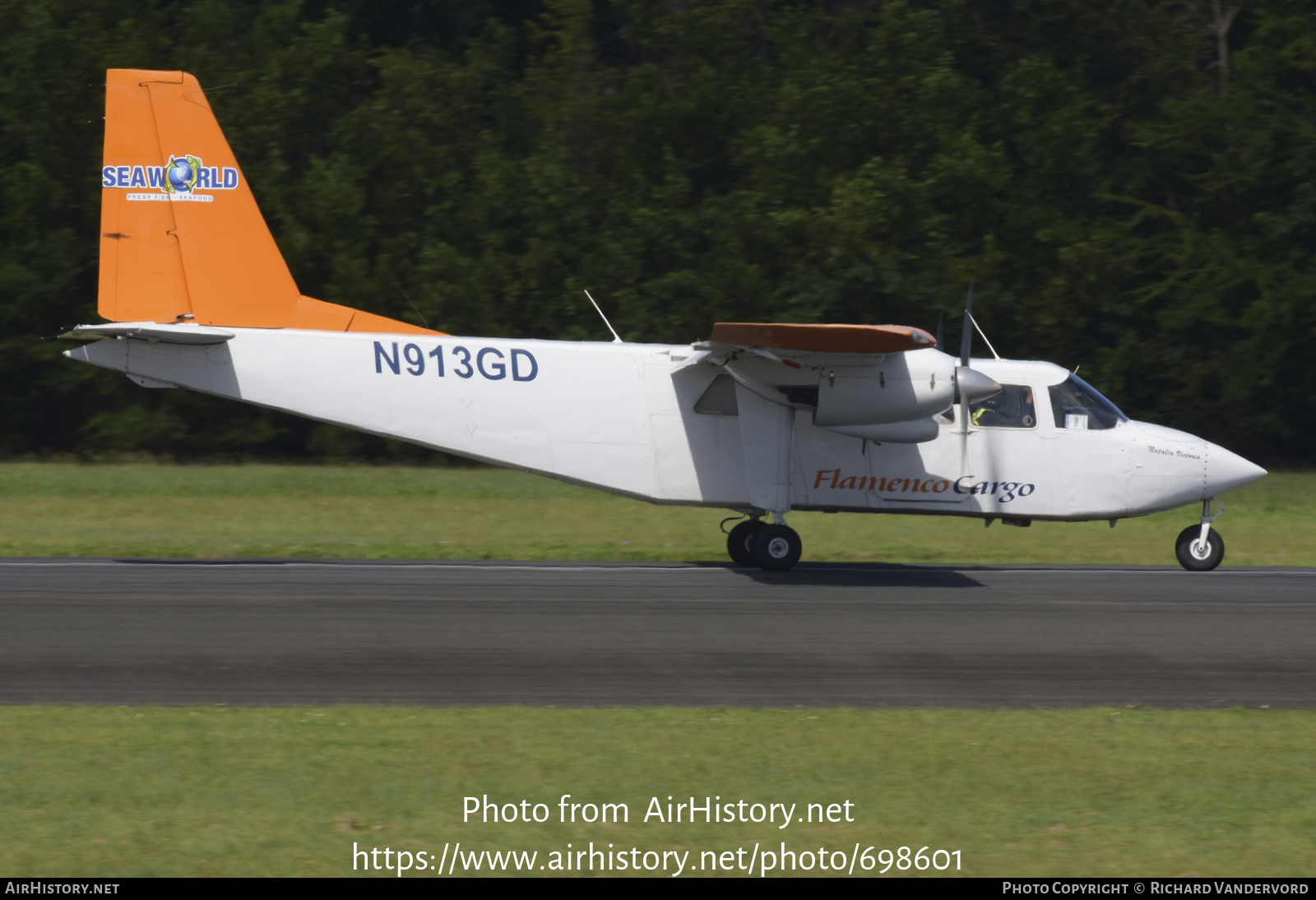 Aircraft Photo of N913GD | Britten-Norman BN-2A-8 Islander | Flamenco Cargo | AirHistory.net #698601