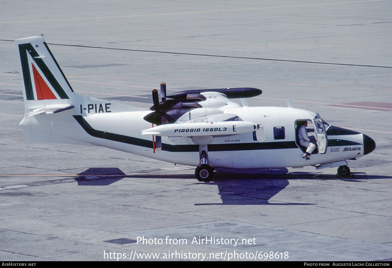 Aircraft Photo of I-PIAE | Piaggio P-166DL-3 | Alitalia - Scuola di Volo | AirHistory.net #698618