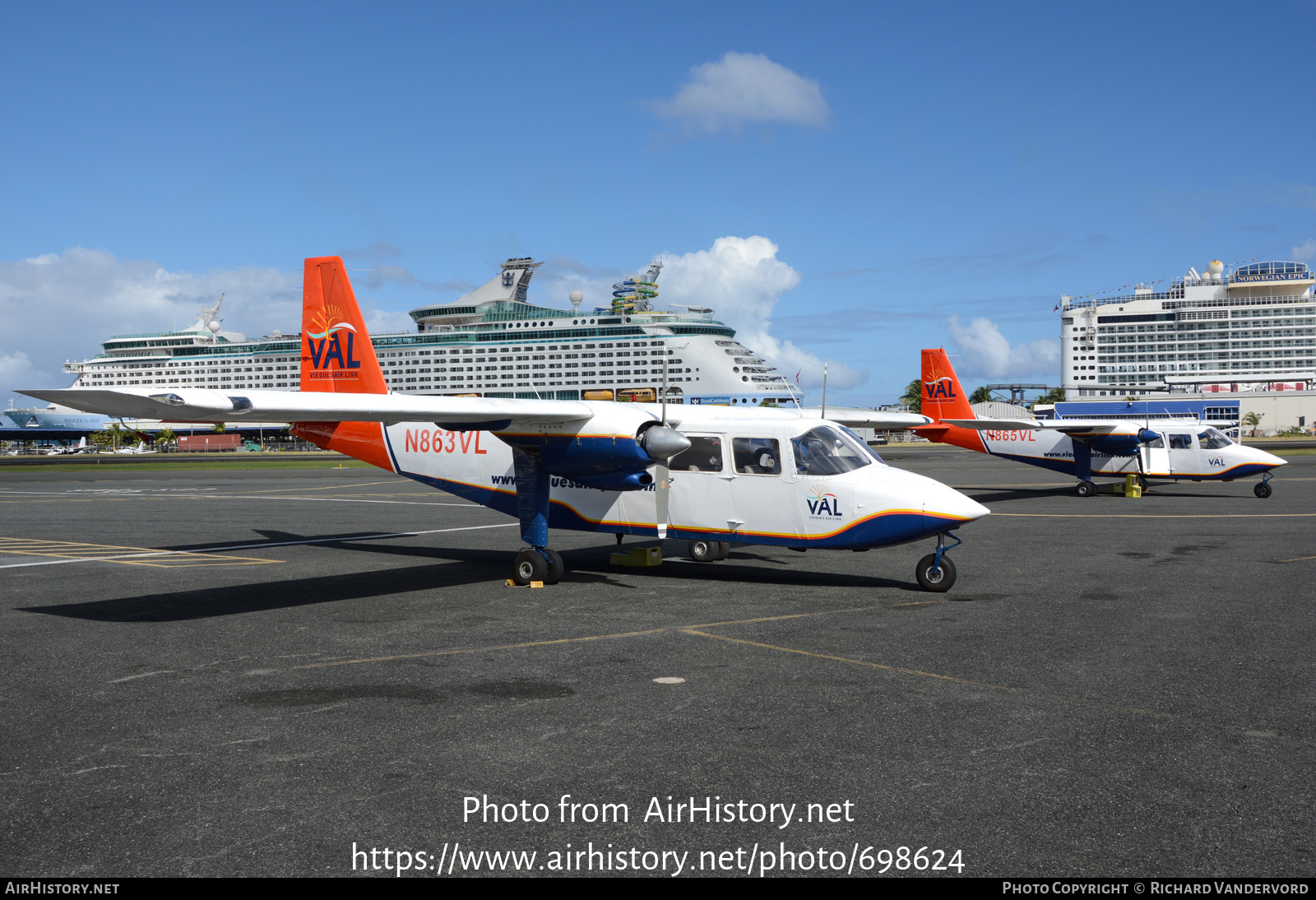 Aircraft Photo of N863VL | Britten-Norman BN-2A-26 Islander | Vieques Air Link - VAL | AirHistory.net #698624