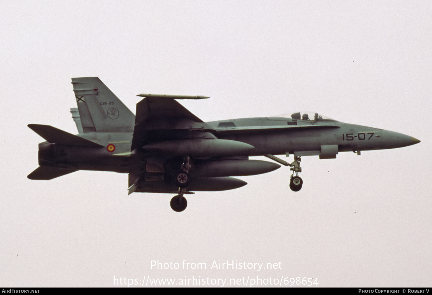Aircraft Photo of C.15-20 | McDonnell Douglas EF-18A Hornet | Spain - Air Force | AirHistory.net #698654