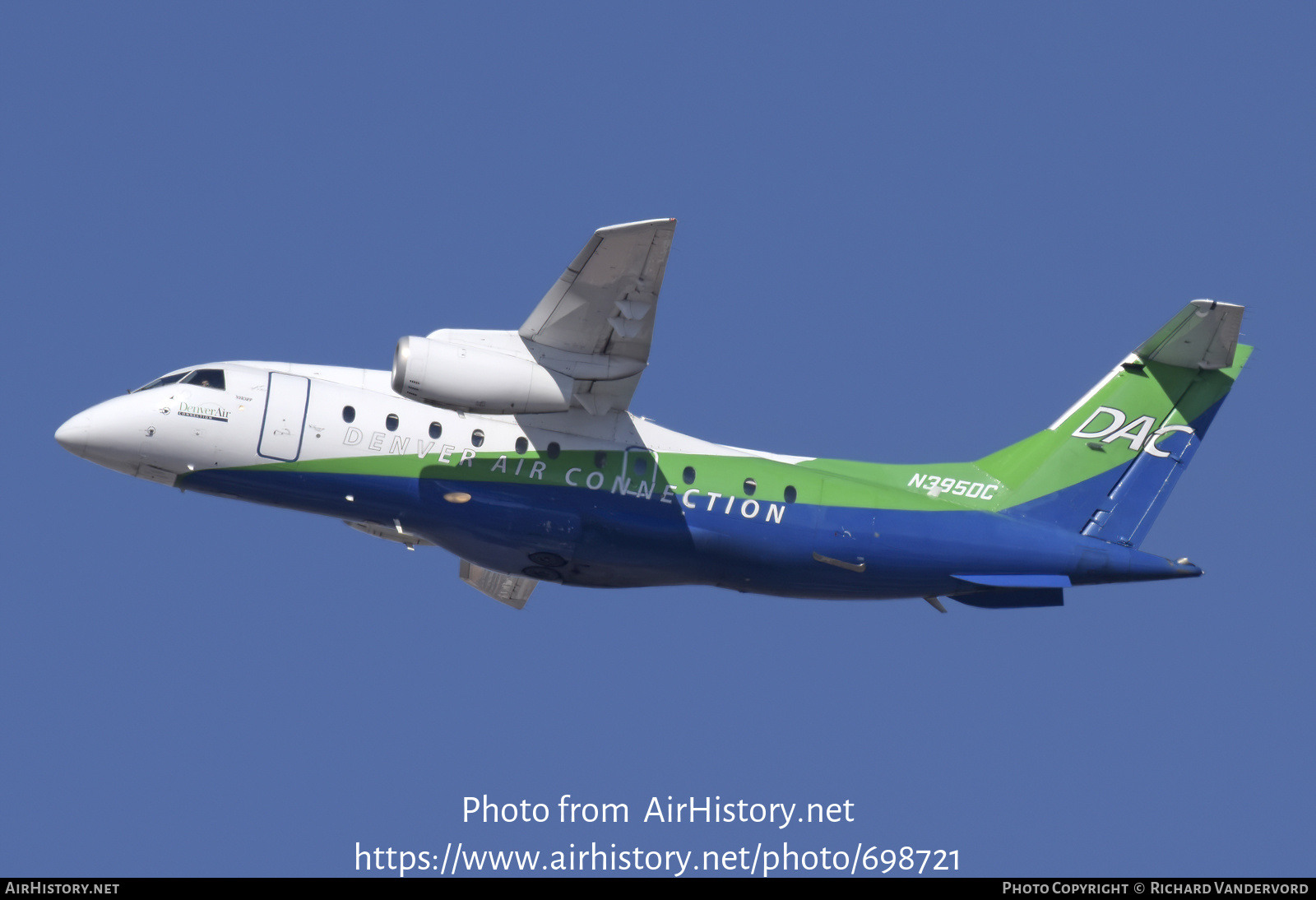 Aircraft Photo of N395DC | Fairchild Dornier 328-310 328JET | DAC - Denver Air Connection | AirHistory.net #698721