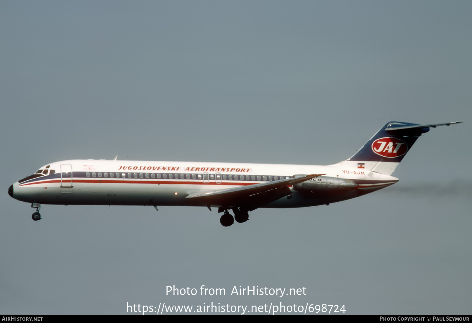 Aircraft Photo of YU-AJM | McDonnell Douglas DC-9-32 | JAT Yugoslav Airlines - Jugoslovenski Aerotransport | AirHistory.net #698724