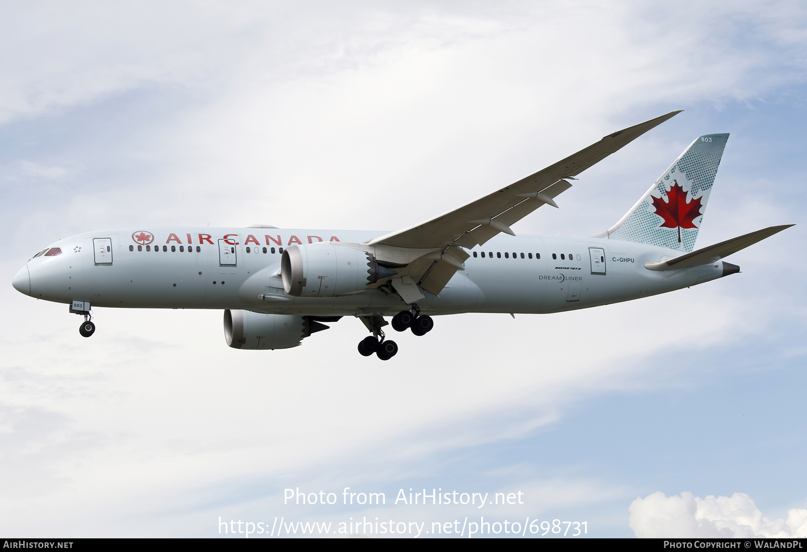 Aircraft Photo of C-GHPU | Boeing 787-8 Dreamliner | Air Canada | AirHistory.net #698731