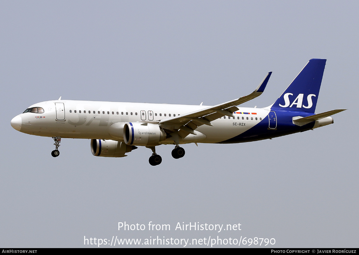 Aircraft Photo of SE-RZX | Airbus A320-251N | Scandinavian Airlines - SAS | AirHistory.net #698790