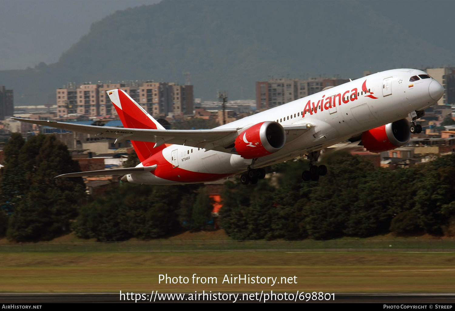 Aircraft Photo of N794AV | Boeing 787-8 Dreamliner | Avianca | AirHistory.net #698801