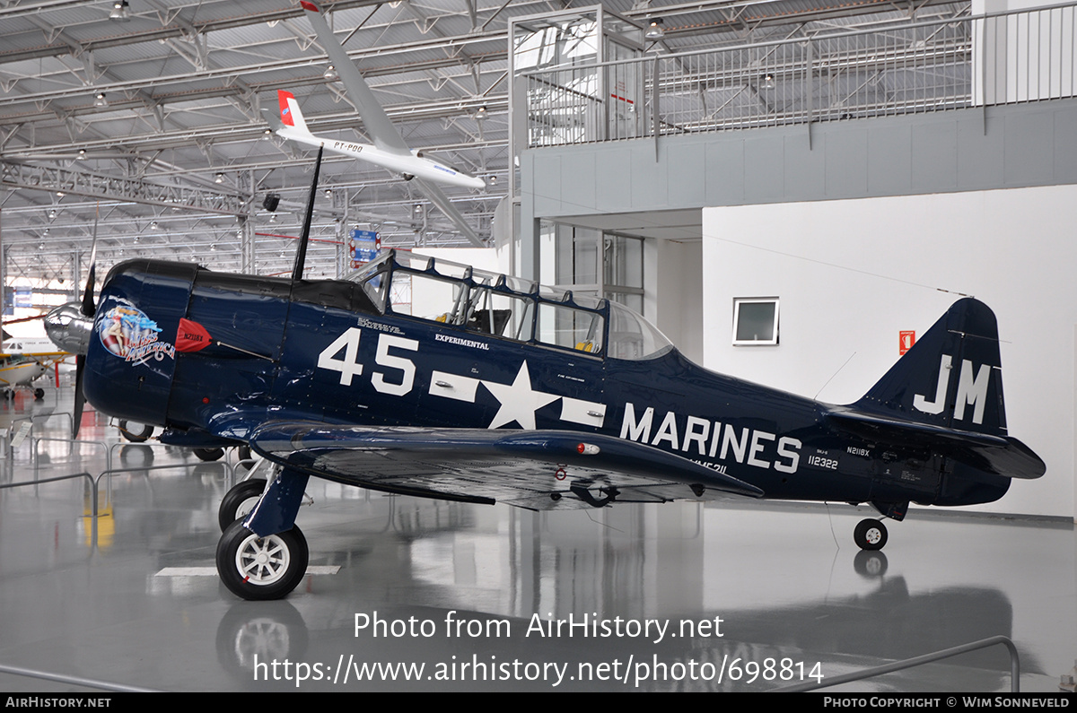 Aircraft Photo of N2118X / 112322 | North American SNJ-6 Texan | USA - Navy | AirHistory.net #698814