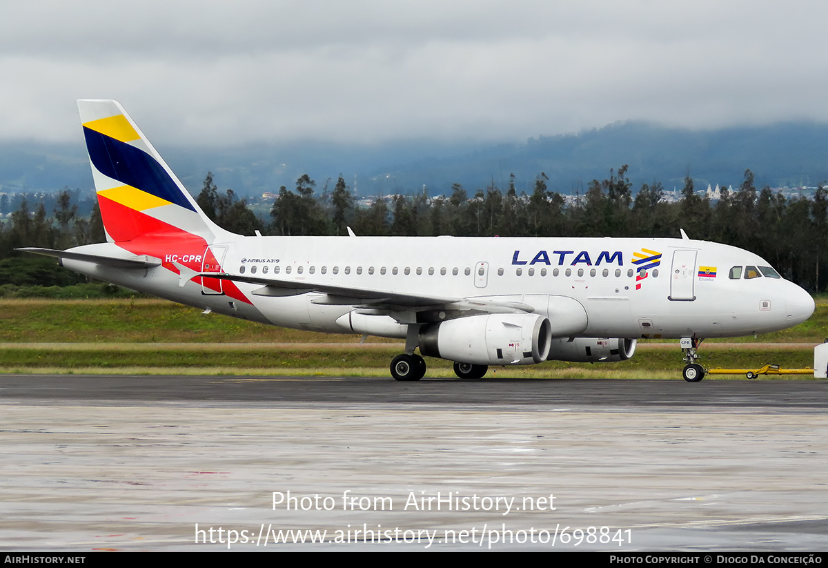 Aircraft Photo of HC-CPR | Airbus A319-132 | LATAM Airlines | AirHistory.net #698841