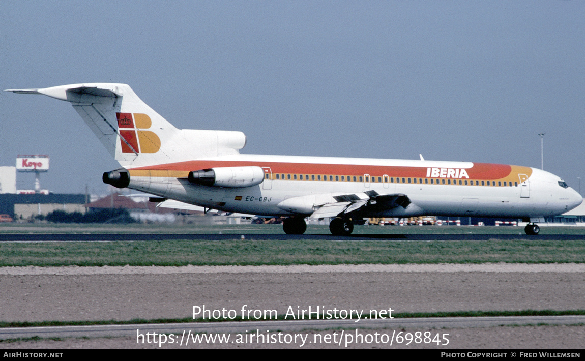 Aircraft Photo of EC-CBJ | Boeing 727-256/Adv | Iberia | AirHistory.net #698845