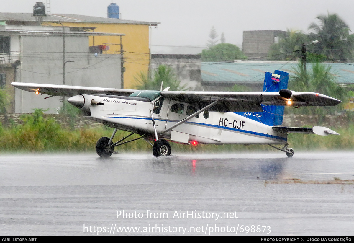 Aircraft Photo of HC-CJF | Pilatus PC-6/B2-H4 Turbo Porter | Petroecuador - Empresa Estatal Petróleos del Ecuador | AirHistory.net #698873