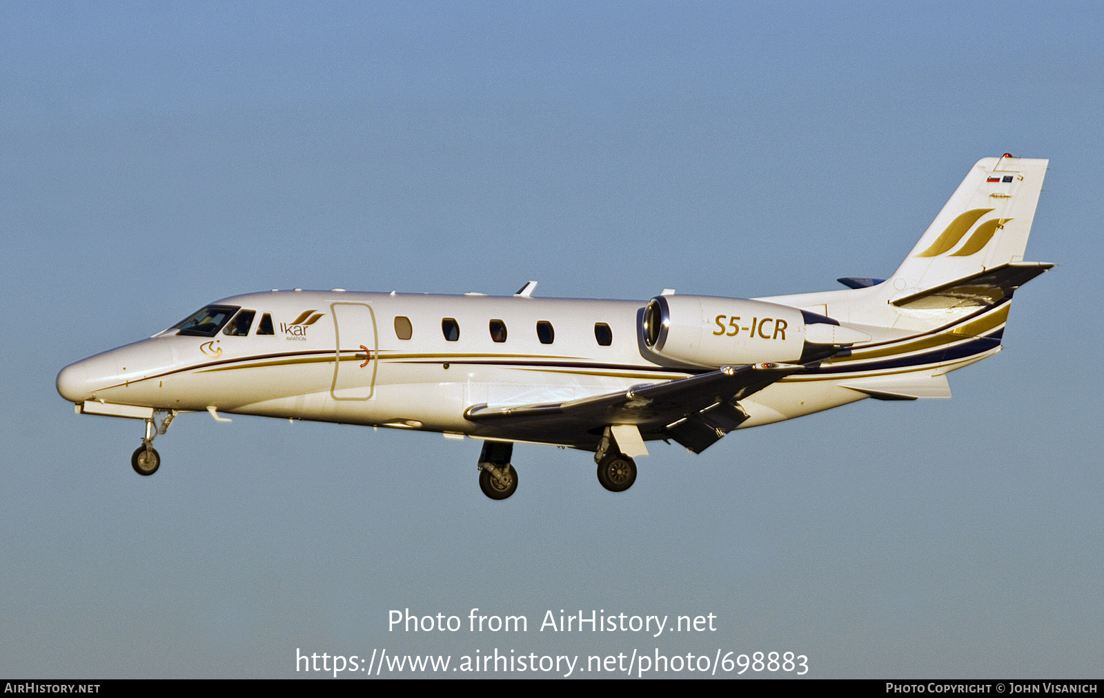 Aircraft Photo of S5-ICR | Cessna 560XL Citation Excel | Ikar Aviation | AirHistory.net #698883