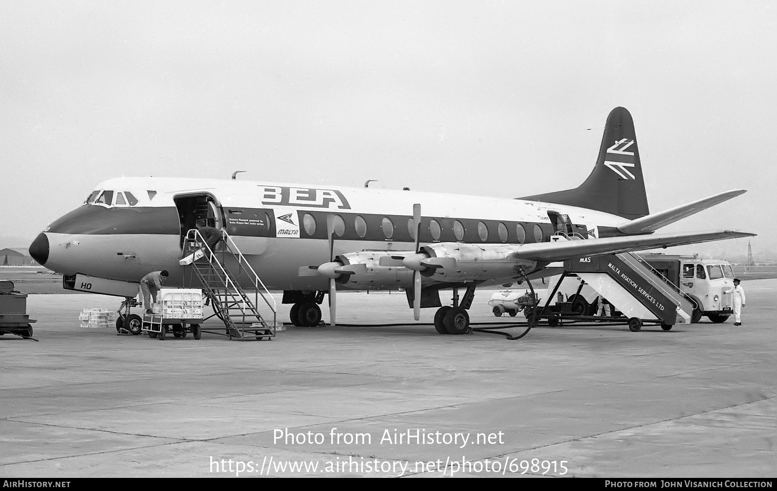 Aircraft Photo of G-AOHO | Vickers 802 Viscount | BEA - British European Airways | AirHistory.net #698915