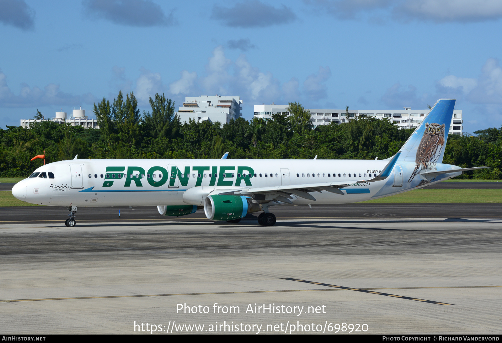 Aircraft Photo of N705FR | Airbus A321-211 | Frontier Airlines | AirHistory.net #698920