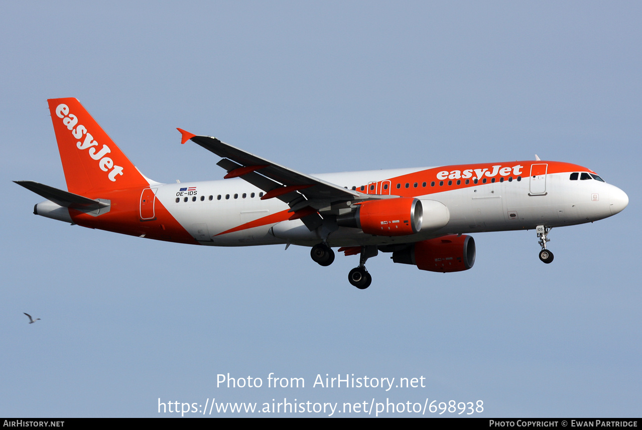 Aircraft Photo of OE-IDS | Airbus A320-214 | EasyJet | AirHistory.net #698938