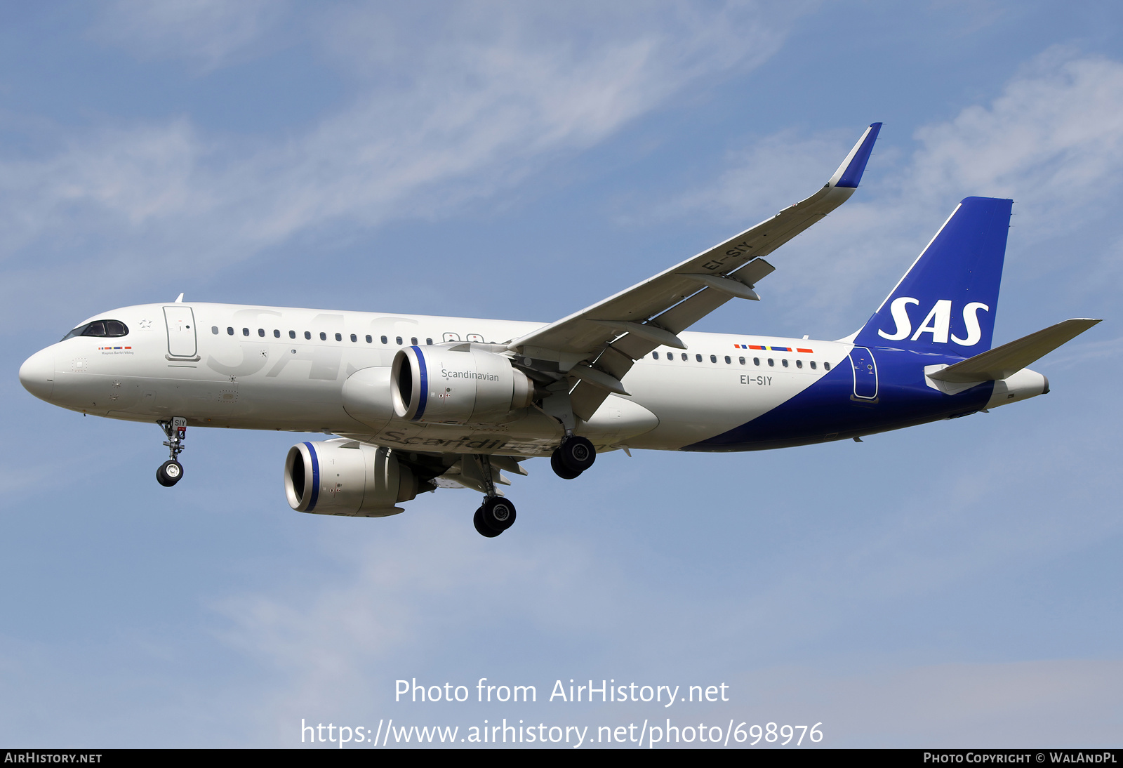 Aircraft Photo of EI-SIY | Airbus A320-251N | Scandinavian Airlines - SAS | AirHistory.net #698976