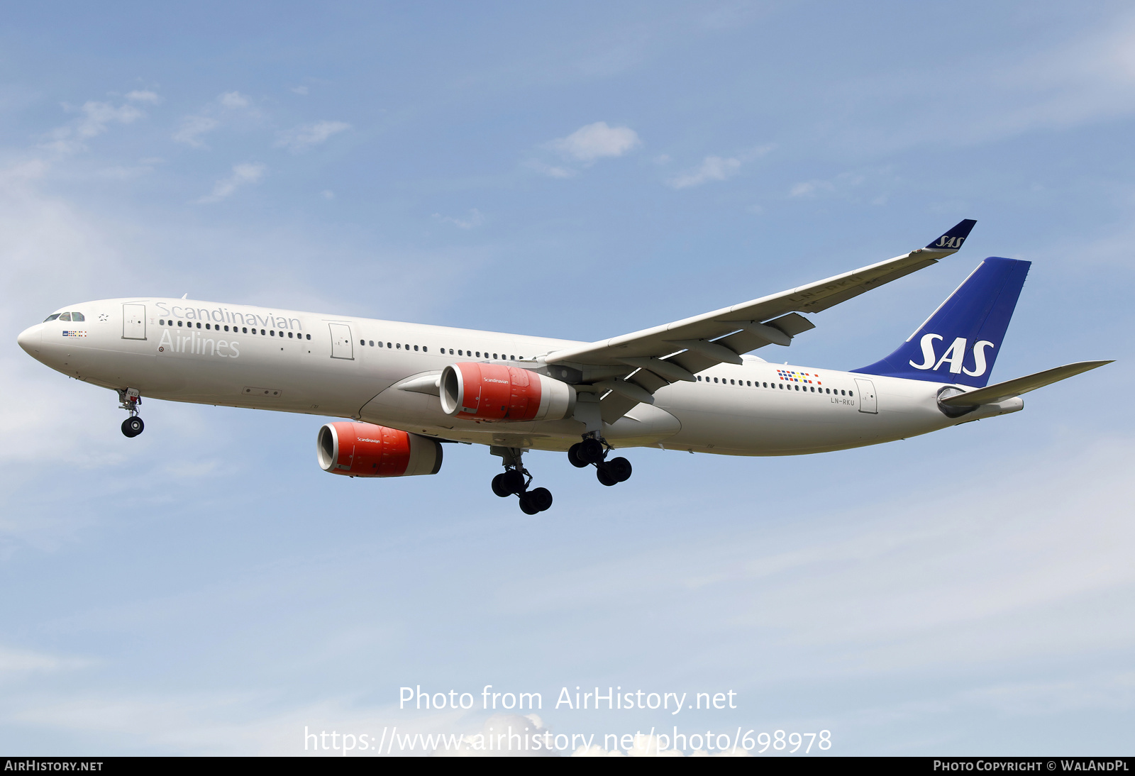 Aircraft Photo of LN-RKU | Airbus A330-343E | Scandinavian Airlines - SAS | AirHistory.net #698978