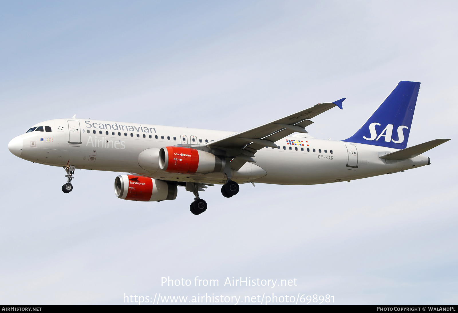 Aircraft Photo of OY-KAR | Airbus A320-232 | Scandinavian Airlines - SAS | AirHistory.net #698981