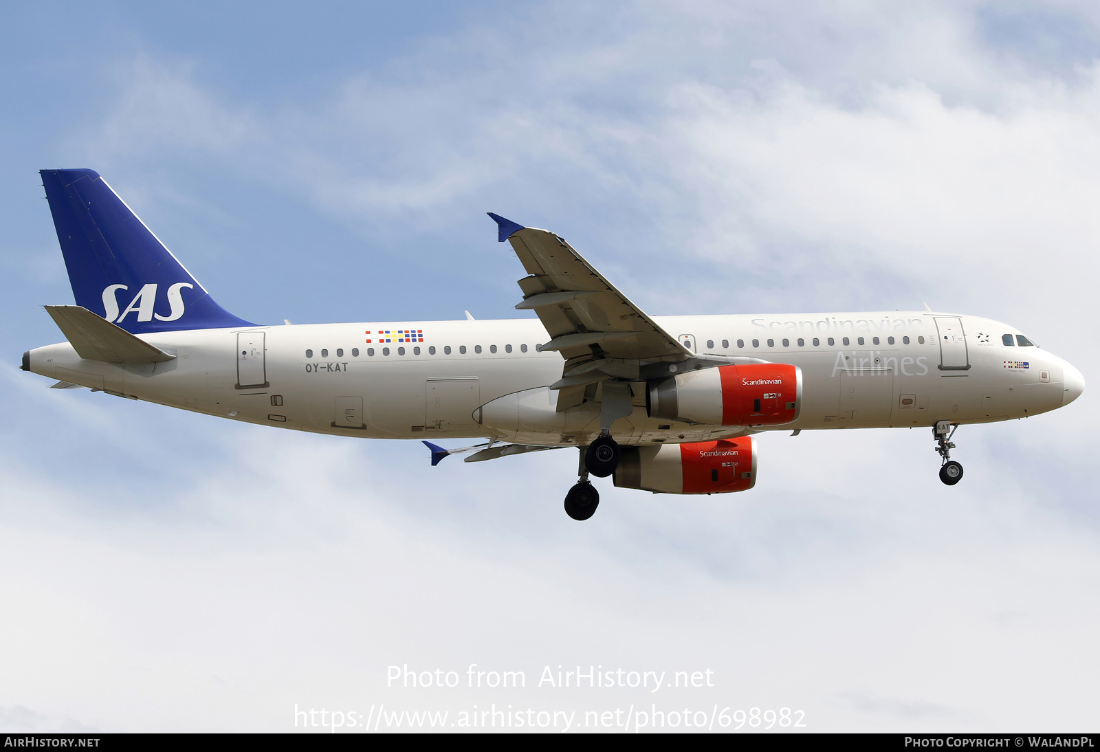 Aircraft Photo of OY-KAT | Airbus A320-232 | Scandinavian Airlines - SAS | AirHistory.net #698982