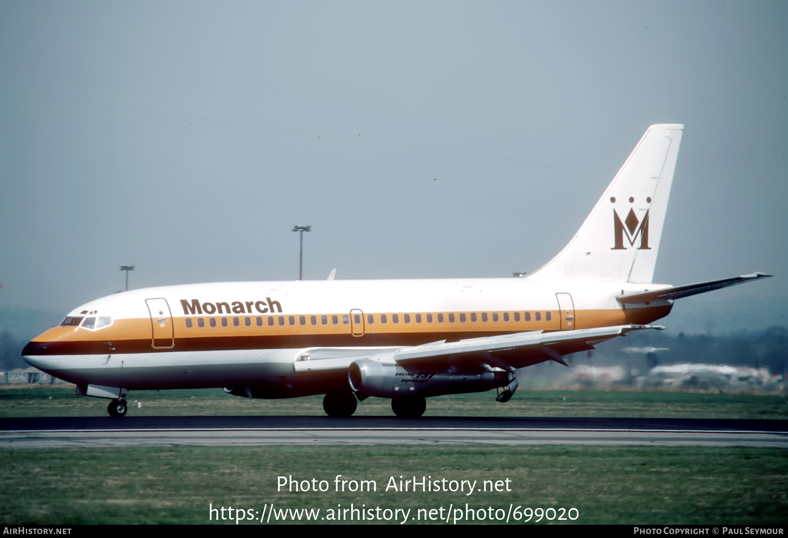 Aircraft Photo of G-BMON | Boeing 737-2K9/Adv | Monarch Airlines | AirHistory.net #699020