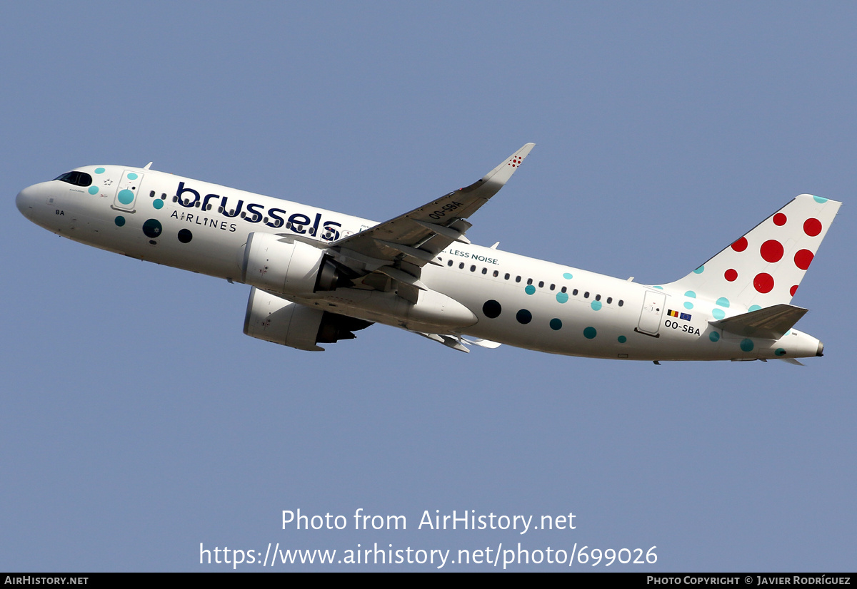 Aircraft Photo of OO-SBA | Airbus A320-251N | Brussels Airlines | AirHistory.net #699026