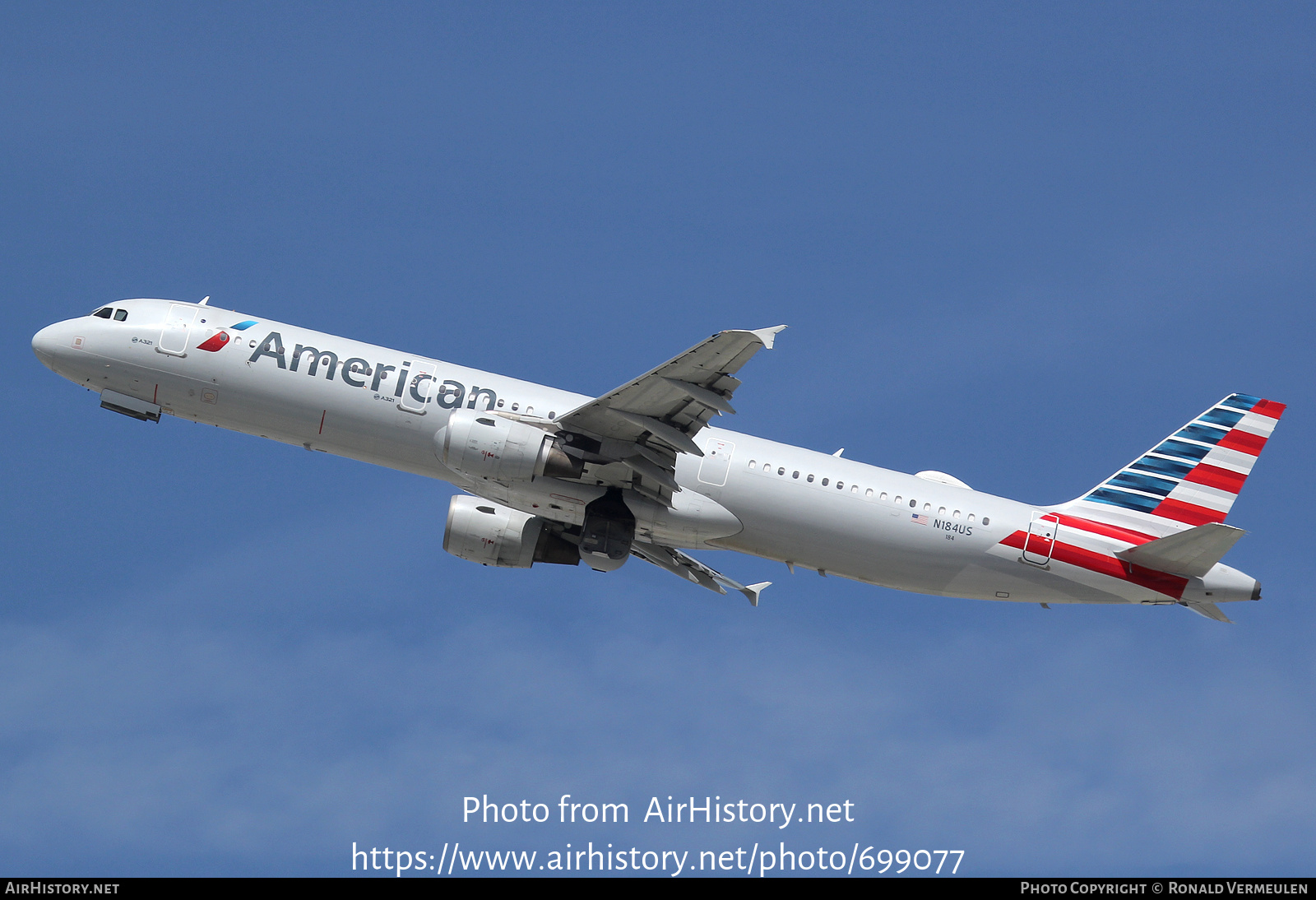 Aircraft Photo of N184US | Airbus A321-211 | American Airlines | AirHistory.net #699077