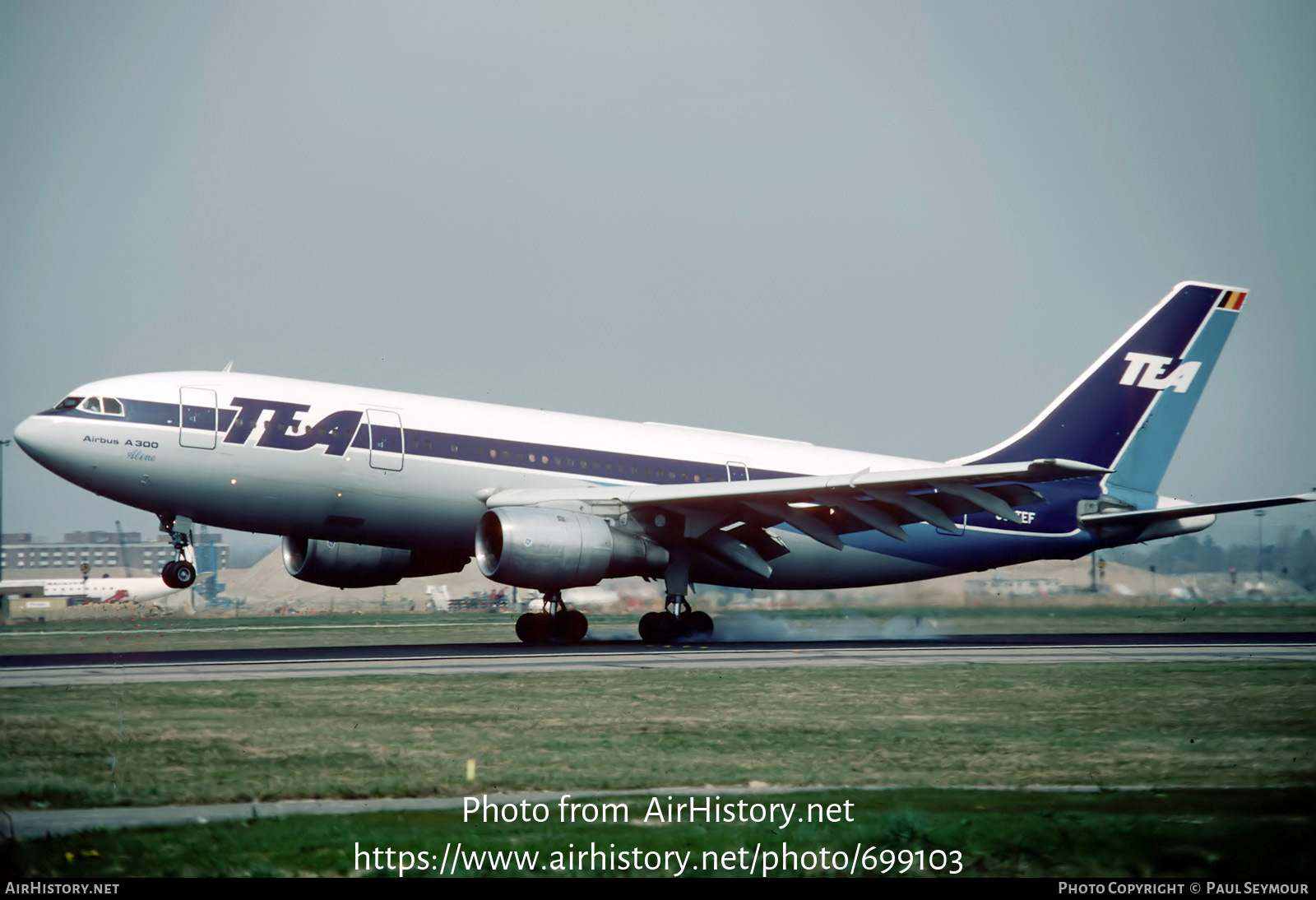Aircraft Photo of OO-TEF | Airbus A300B1 | TEA - Trans European Airways | AirHistory.net #699103
