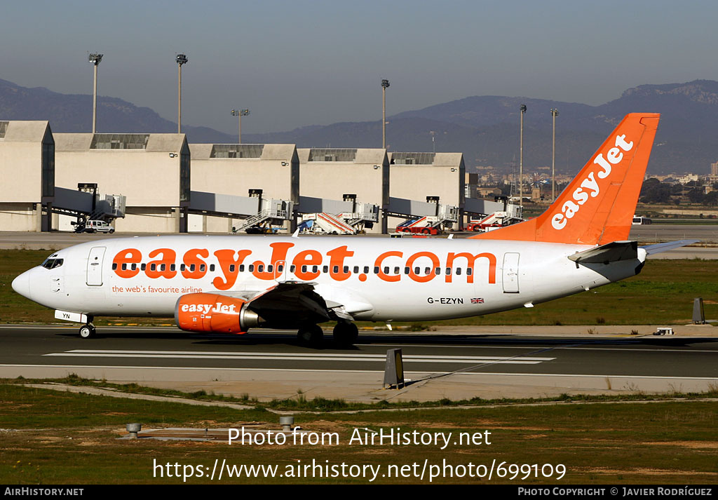 Aircraft Photo of G-EZYN | Boeing 737-33V | EasyJet | AirHistory.net #699109