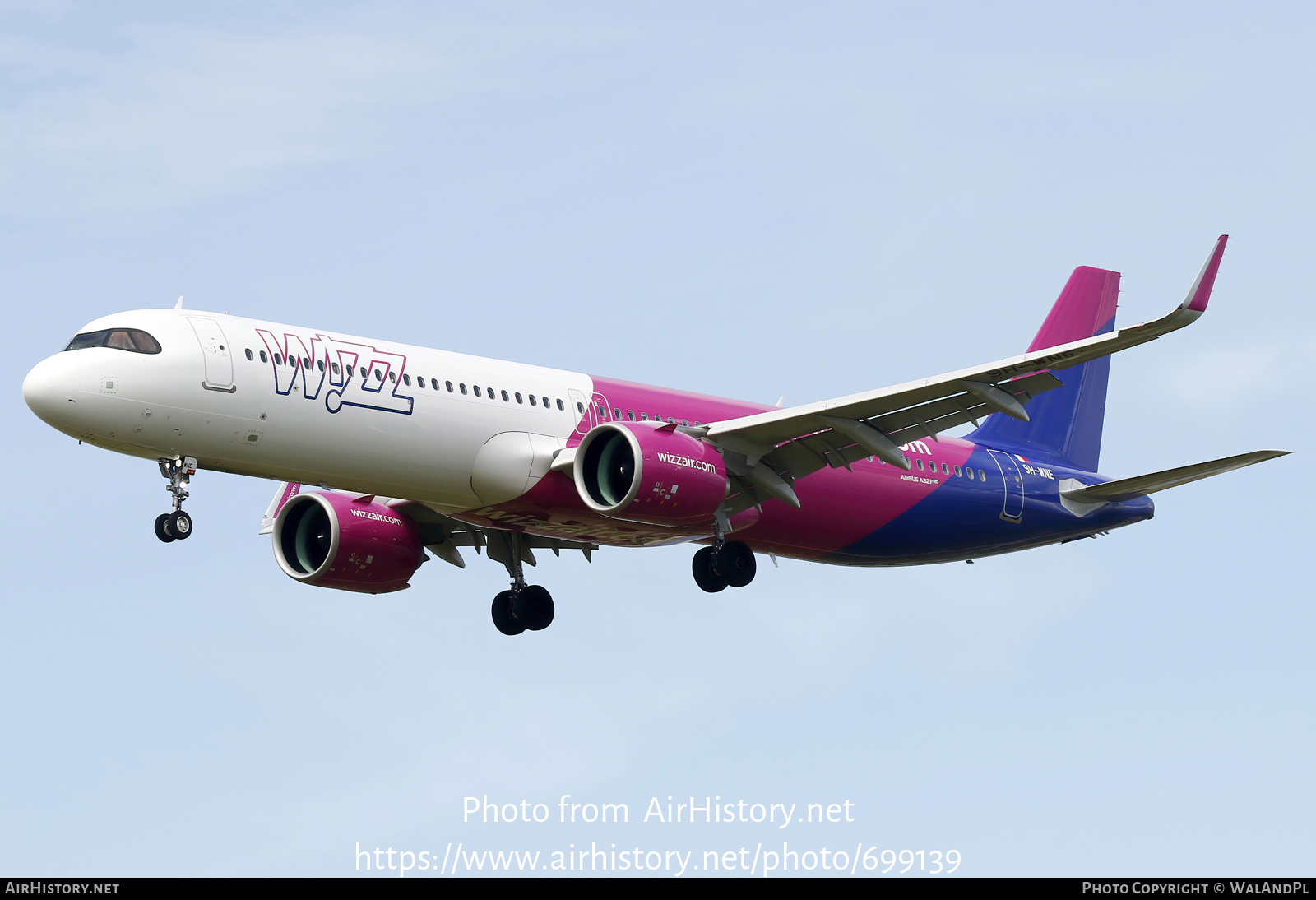 Aircraft Photo of 9H-WNE | Airbus A321-271NX | Wizz Air | AirHistory.net #699139