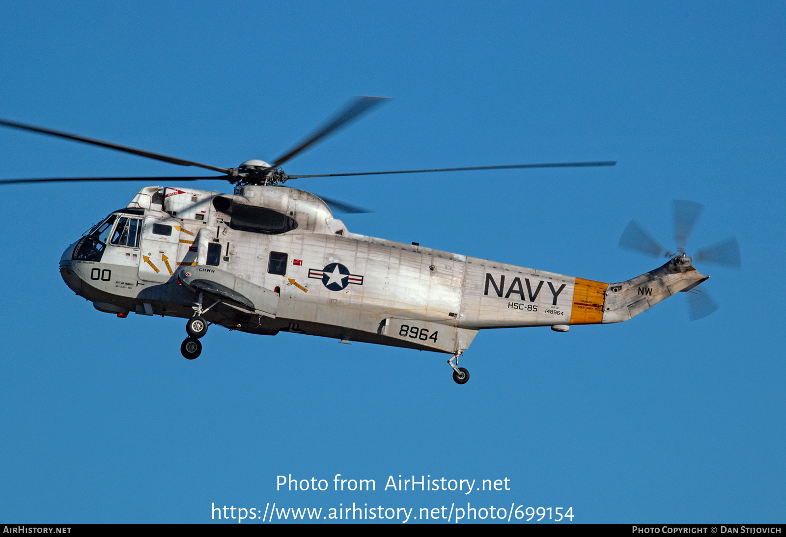 Aircraft Photo of 148964 / 8964 | Sikorsky UH-3H Sea King (S-61B) | USA - Navy | AirHistory.net #699154