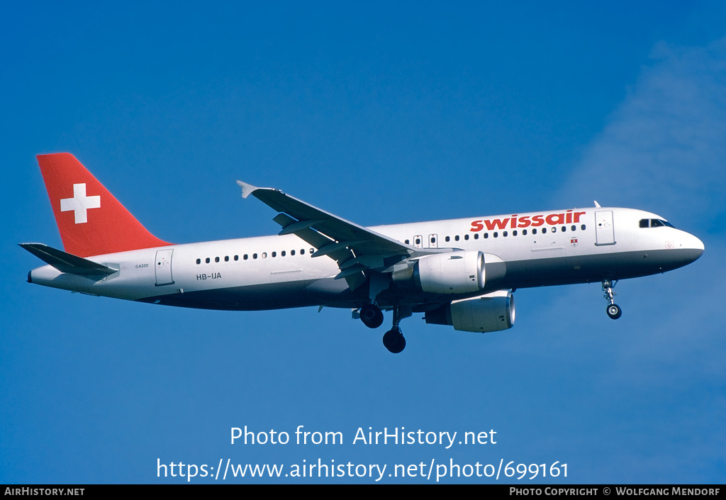 Aircraft Photo of HB-IJA | Airbus A320-214 | Swissair | AirHistory.net #699161