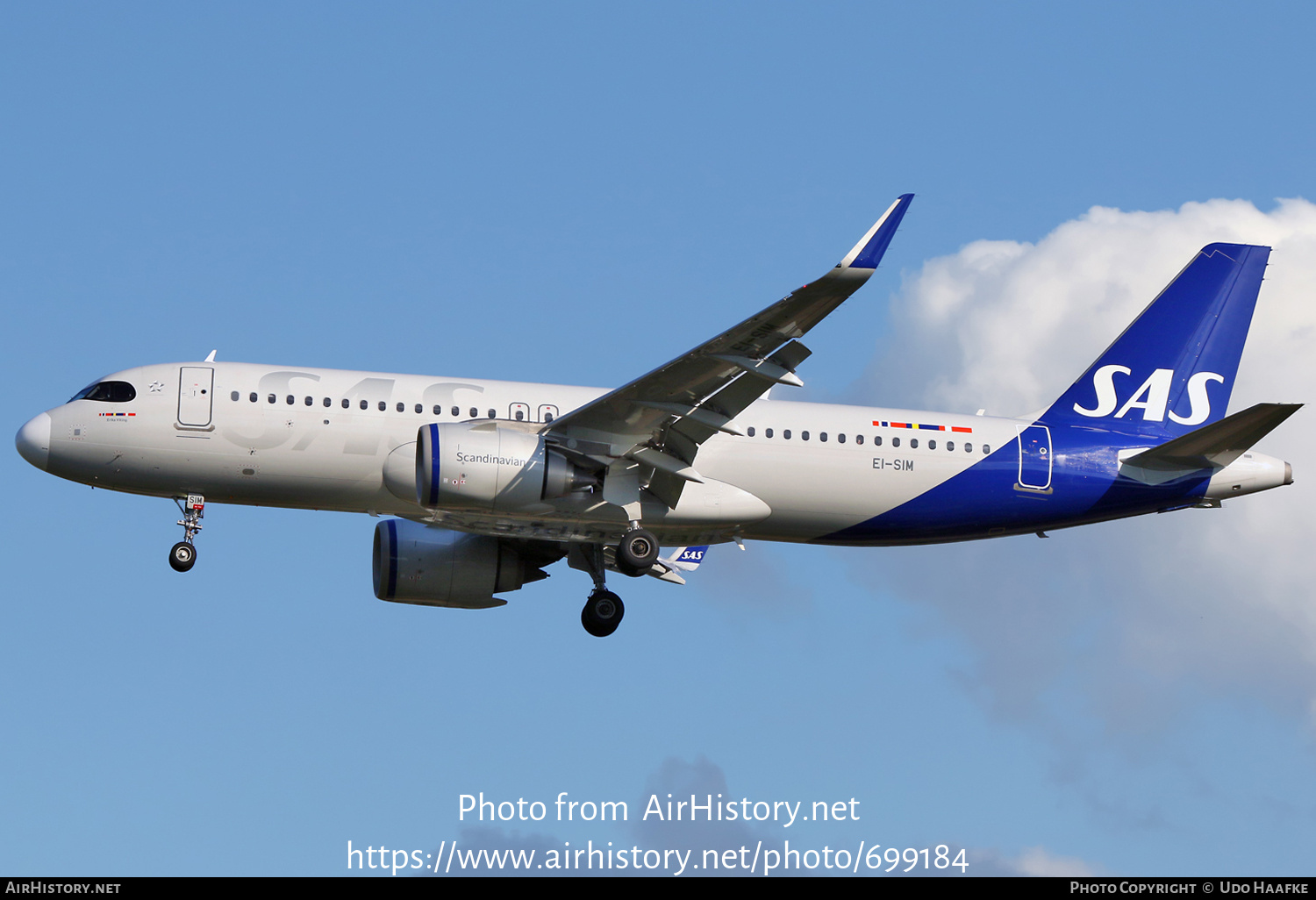 Aircraft Photo of EI-SIM | Airbus A320-251N | Scandinavian Airlines - SAS | AirHistory.net #699184