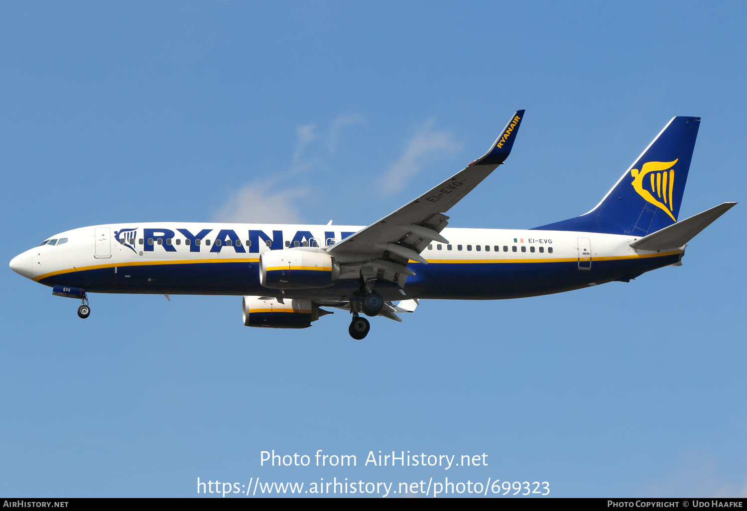 Aircraft Photo of EI-EVG | Boeing 737-8AS | Ryanair | AirHistory.net #699323