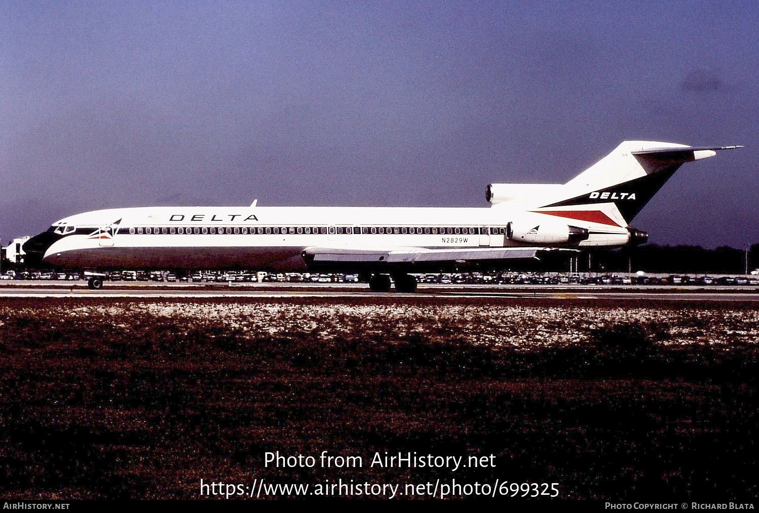 Aircraft Photo of N2829W | Boeing 727-247/Adv | Delta Air Lines | AirHistory.net #699325