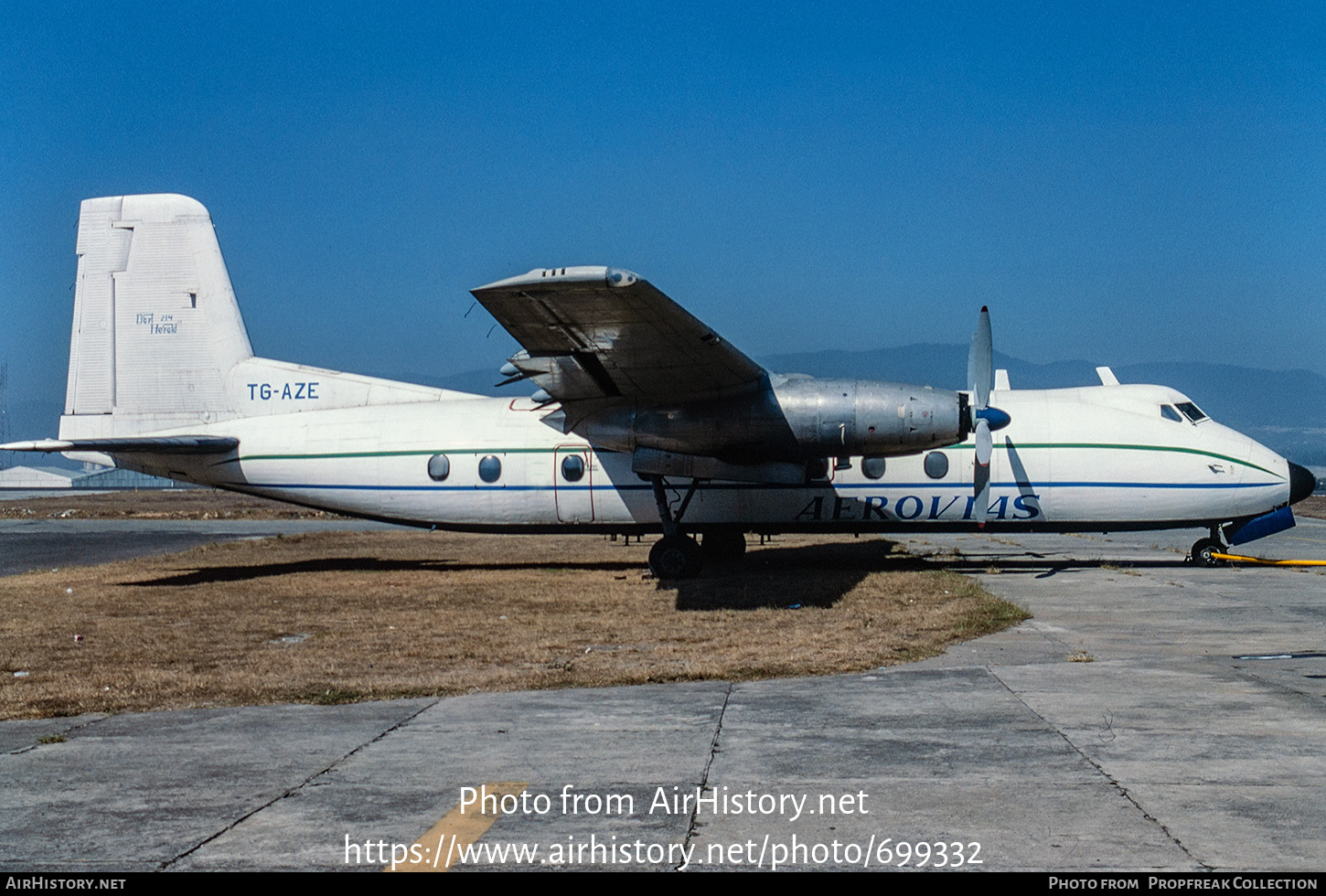 Aircraft Photo of TG-AZE | Handley Page HPR-7 Herald 214 | Aerovias | AirHistory.net #699332