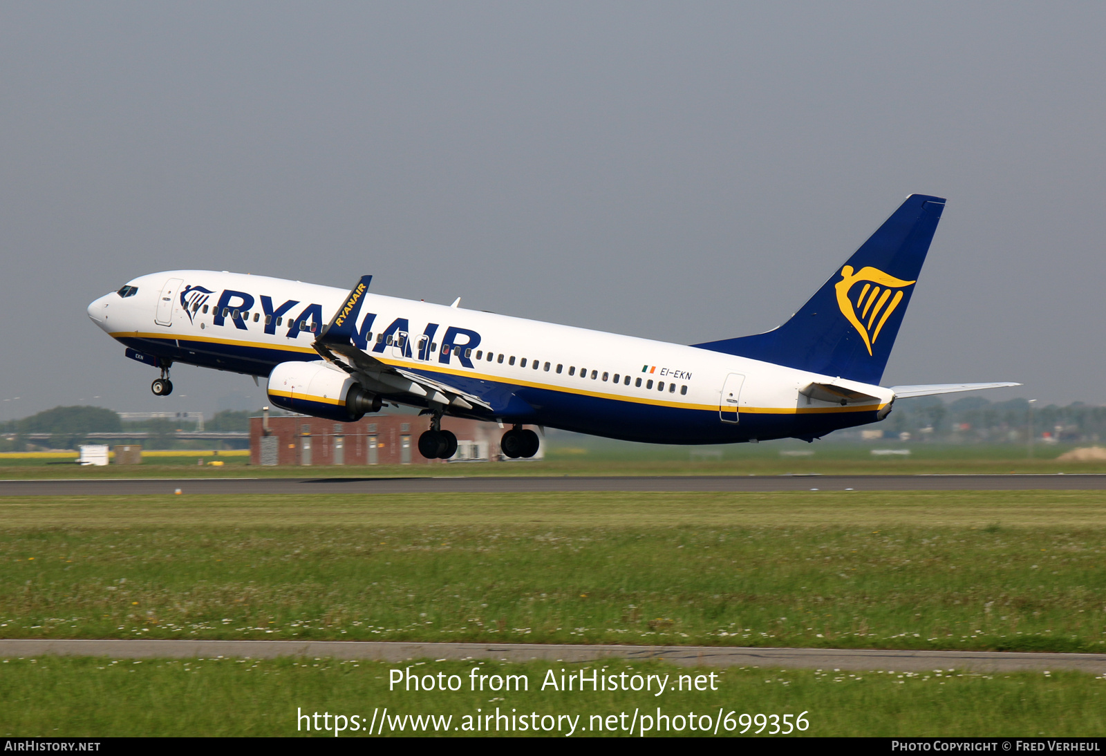 Aircraft Photo of EI-EKN | Boeing 737-8AS | Ryanair | AirHistory.net #699356