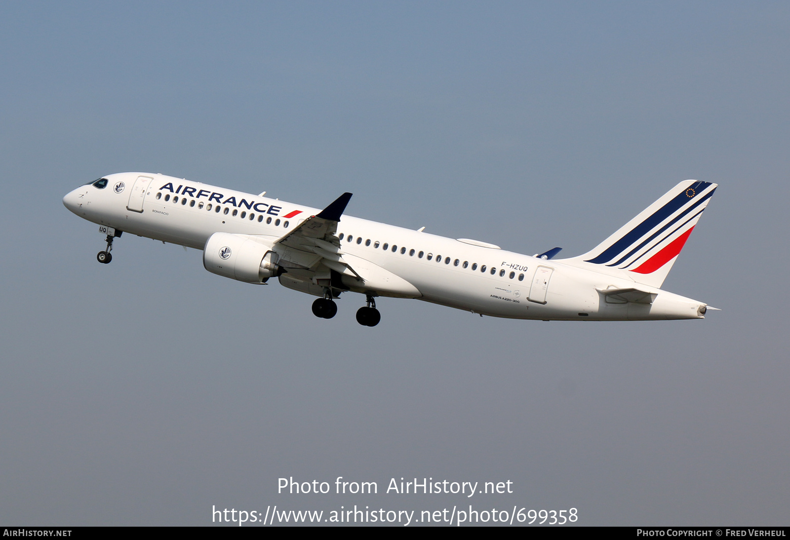 Aircraft Photo of F-HZUQ | Airbus A220-371 (BD-500-1A11) | Air France | AirHistory.net #699358