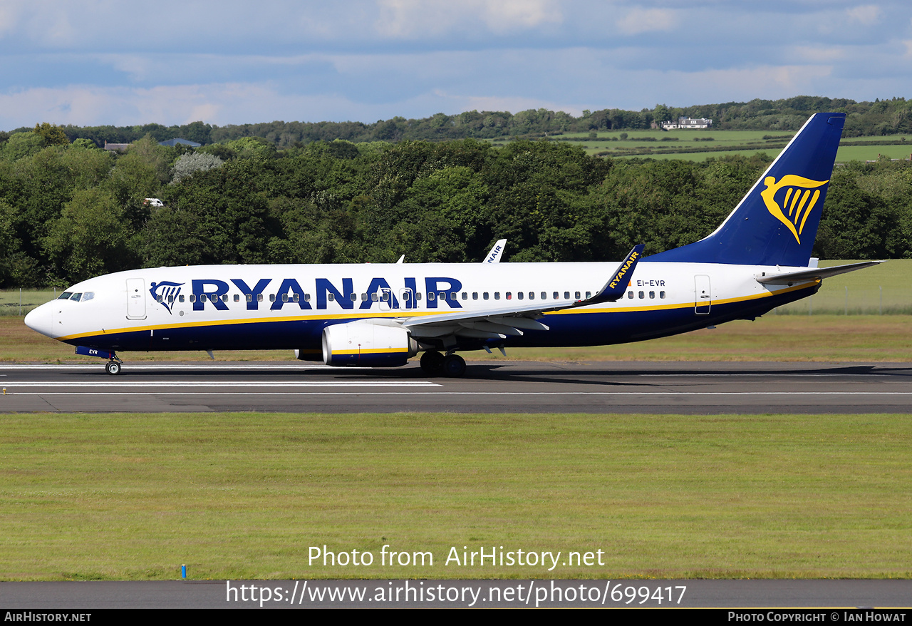 Aircraft Photo of EI-EVR | Boeing 737-8AS | Ryanair | AirHistory.net #699417