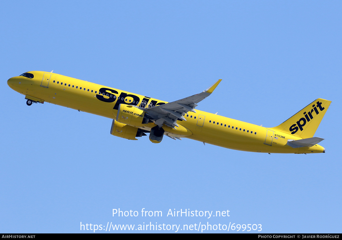 Aircraft Photo of N703NK | Airbus A321-271NX | Spirit Airlines | AirHistory.net #699503