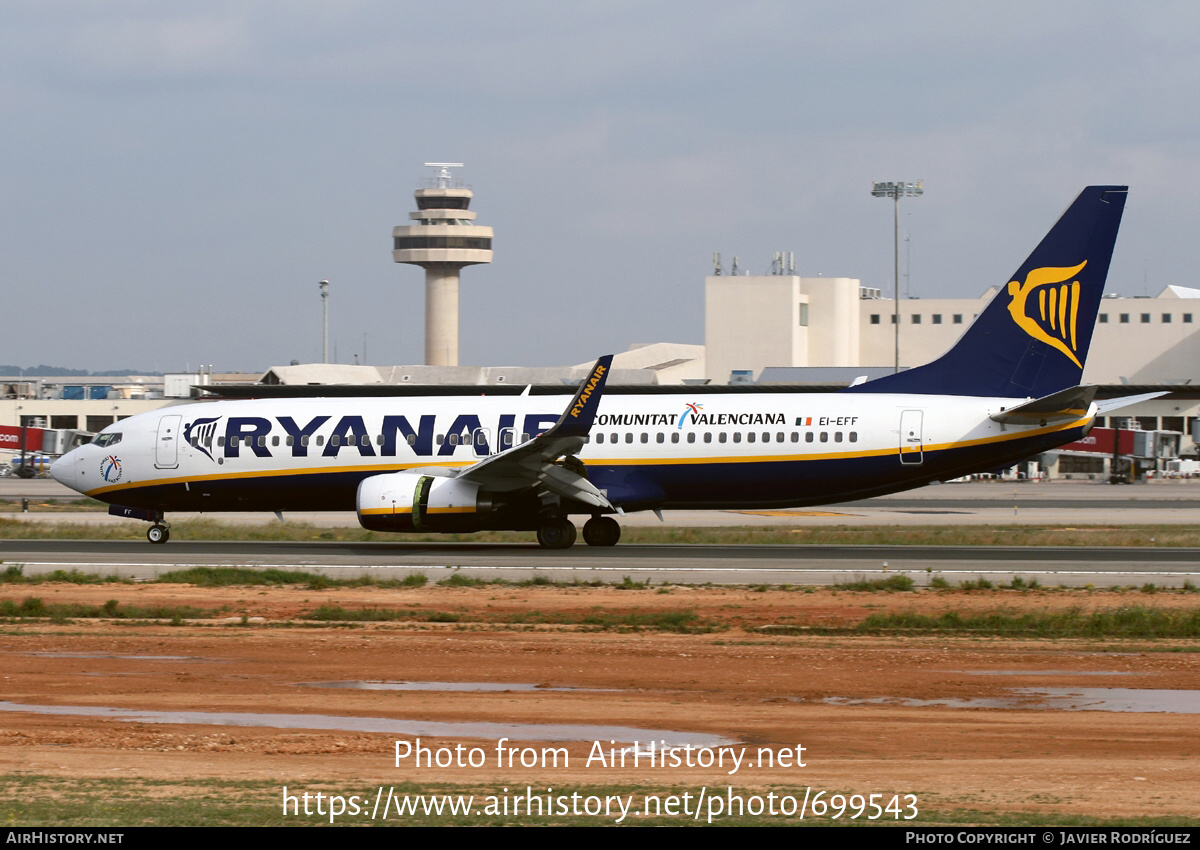 Aircraft Photo of EI-EFF | Boeing 737-8AS | Ryanair | AirHistory.net #699543