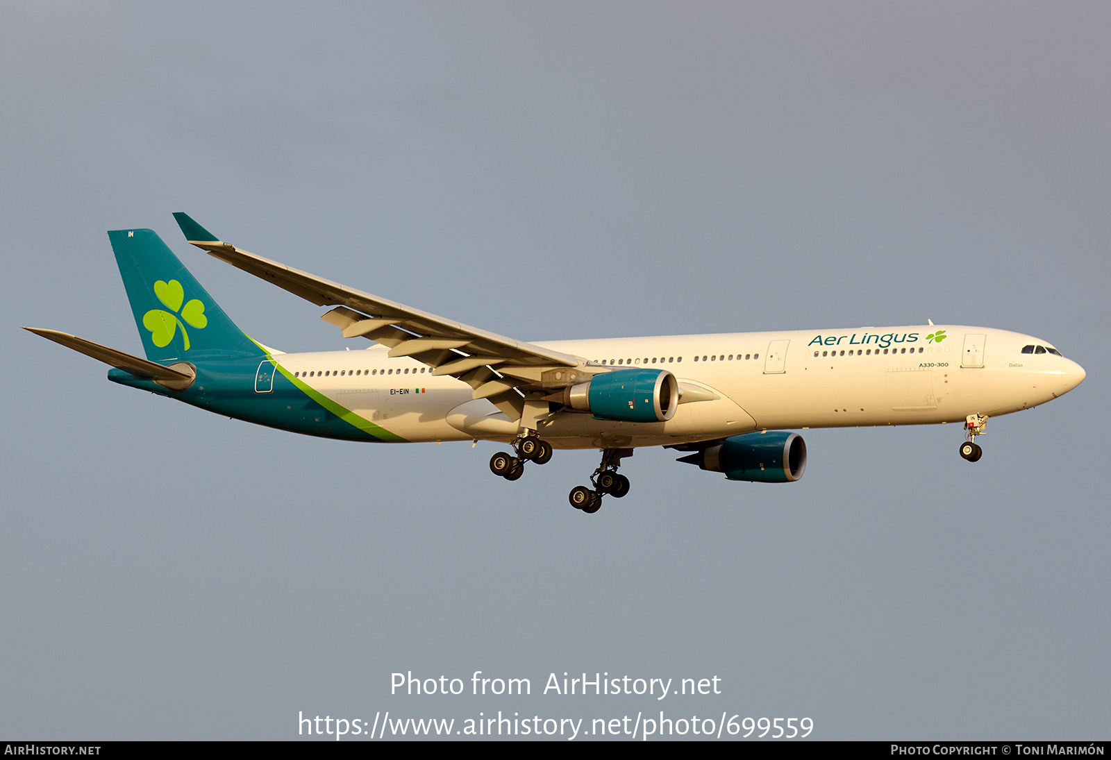 Aircraft Photo of EI-EIN | Airbus A330-302 | Aer Lingus | AirHistory.net #699559
