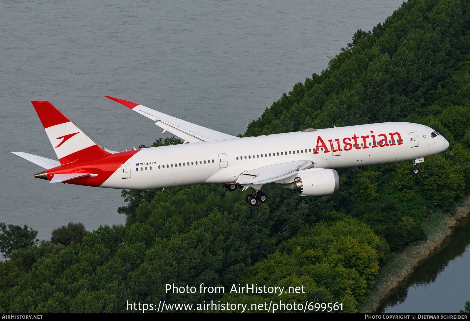Aircraft Photo of OE-LPM | Boeing 787-9 Dreamliner | Austrian Airlines | AirHistory.net #699561