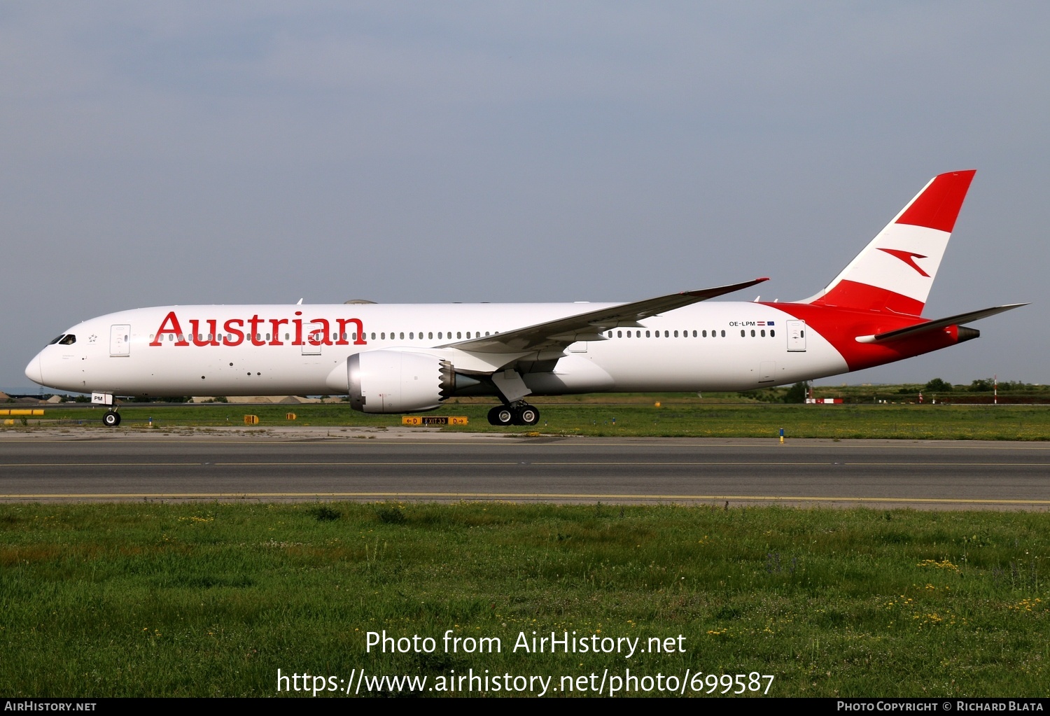 Aircraft Photo of OE-LPM | Boeing 787-9 Dreamliner | Austrian Airlines | AirHistory.net #699587
